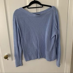 Banana Republic Ribbed Boat Neck Sweater | Blue